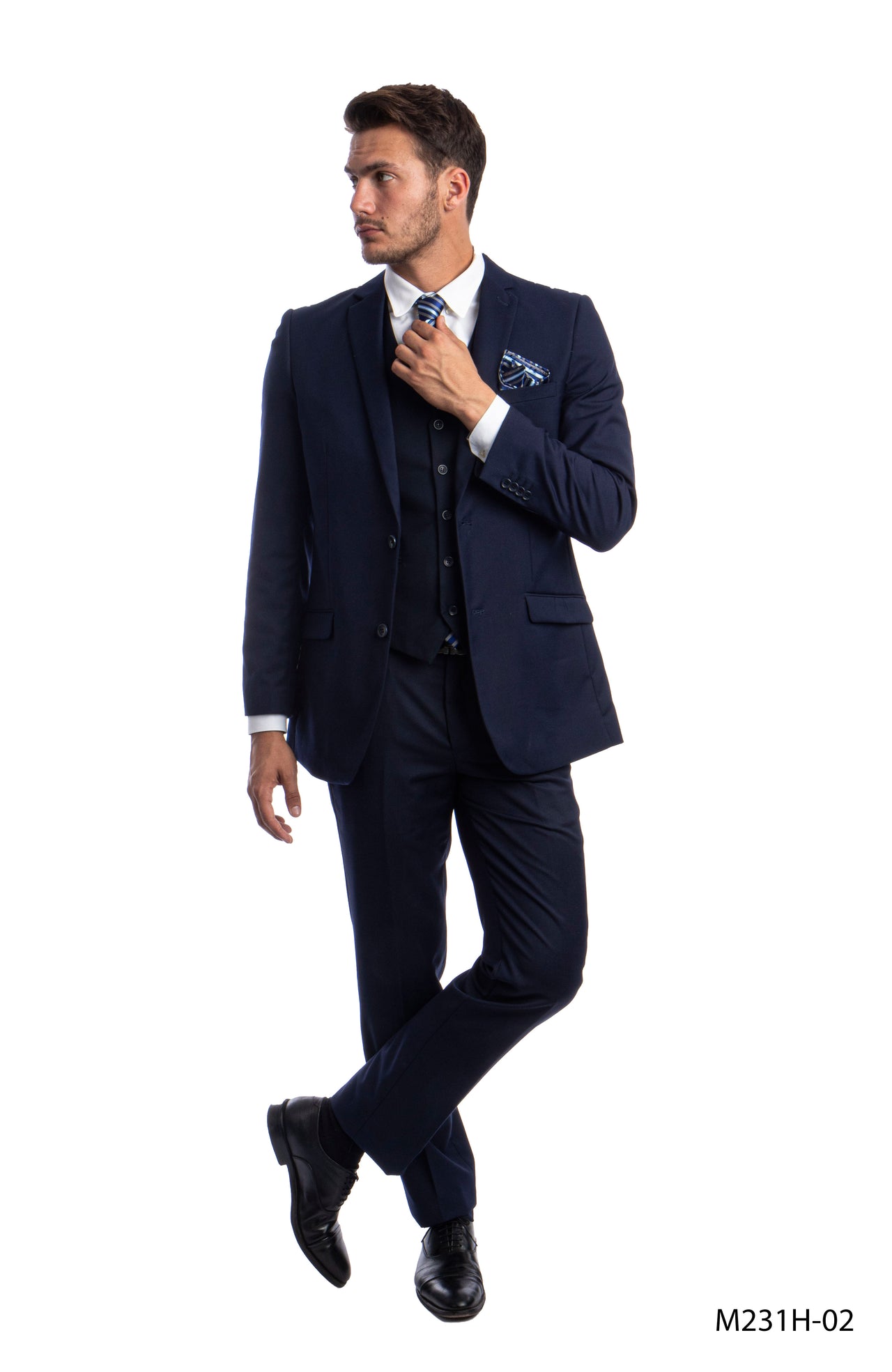 Navy Suits 3 PC, Hybrid Fit - Hattitude