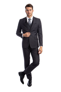 Thumbnail for Charcoal Suits 3 PC, Hybrid Fit - Hattitude