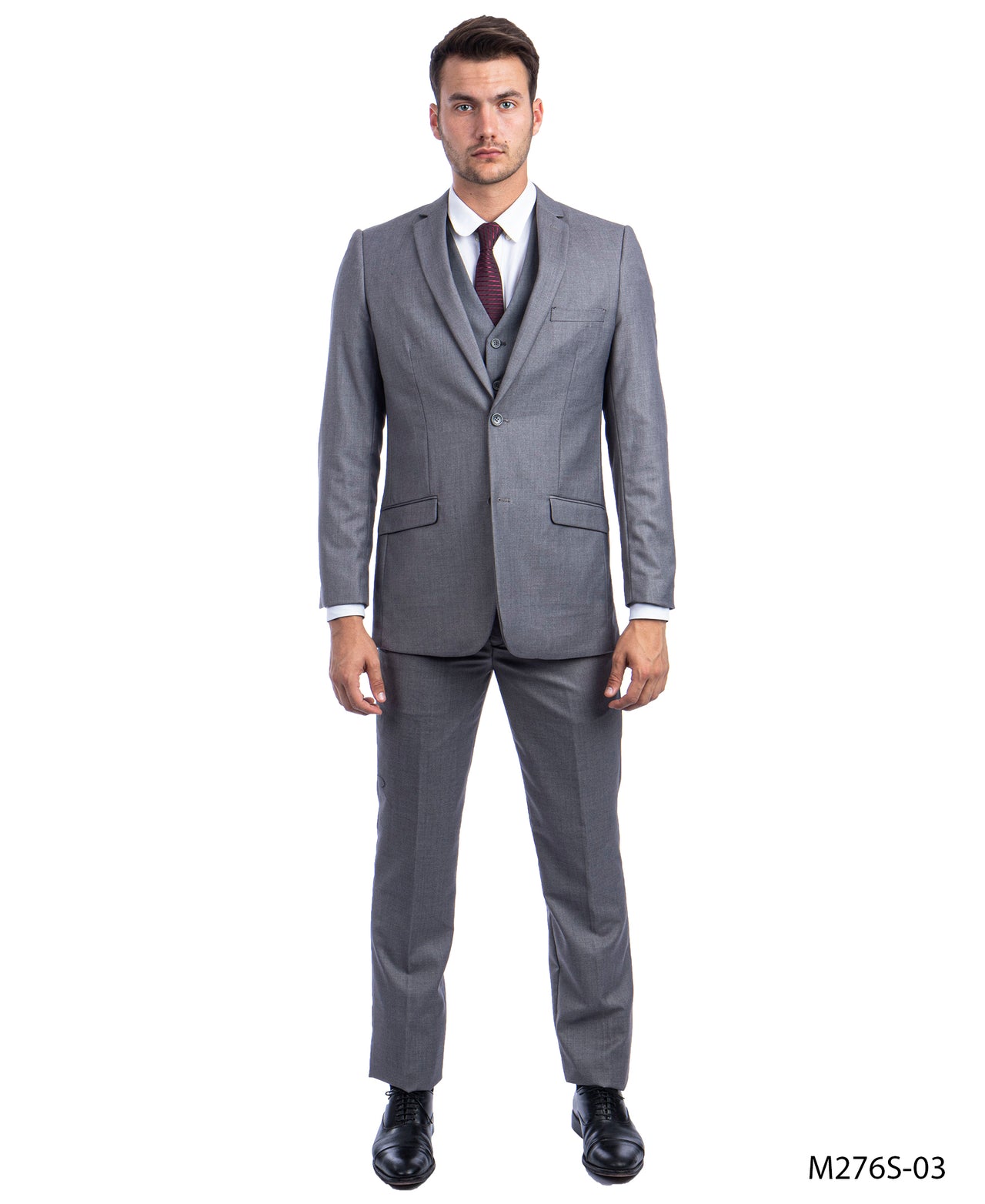 Mid Gray Suits 2 PC, Slim Fit - Hattitude