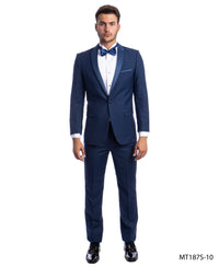 Thumbnail for Cobalt Tuxedo Suit For Men Formal Tuxedos For All Ocassions MT187S-10 - Hattitude