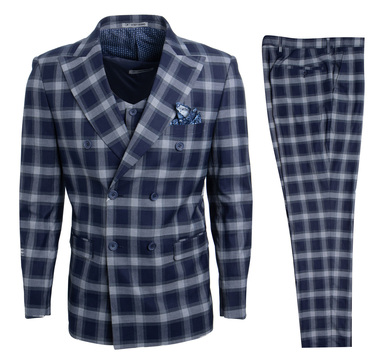 Navy Blue Stacy Adams Men's Suit - Hattitude
