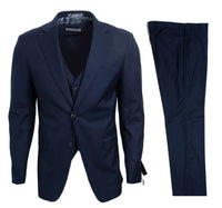 Thumbnail for Navy Stacy Adams Men's Suit - Hattitude