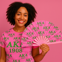 Thumbnail for AKA Hand Fan - Alpha Kappa Alpha Sorority