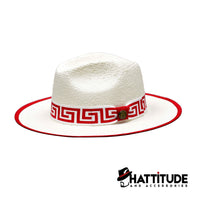Thumbnail for Valentino White with Red band - Hattitude