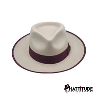 Thumbnail for Waterloo Snap Brim Fedora - Maroon Band