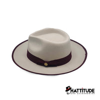 Thumbnail for Waterloo Snap Brim Fedora - Maroon Band