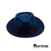 Thumbnail for Waterloo Snap Brim Fedora - Navy