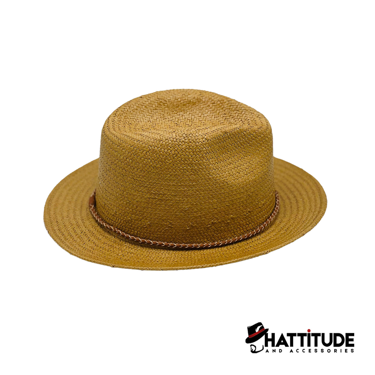 Wynwood Straw  Fedora Sun Hat - Tan