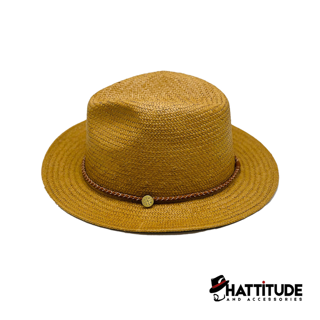 Wynwood Straw  Fedora Sun Hat - Tan