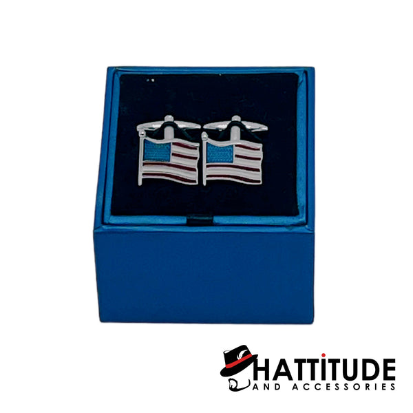 American Flag Cuff Links - Hattitude