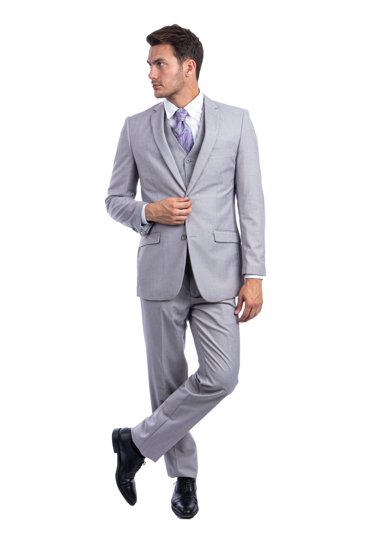 Lt.Grey Suits 3 PC, Hybrid Fit - Hattitude