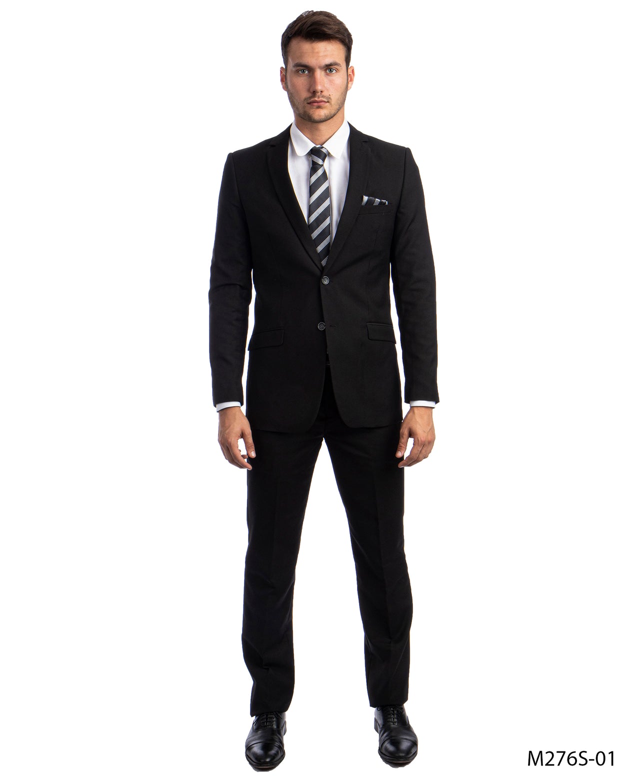 Black  Suits 2 PC, Slim Fit - Hattitude