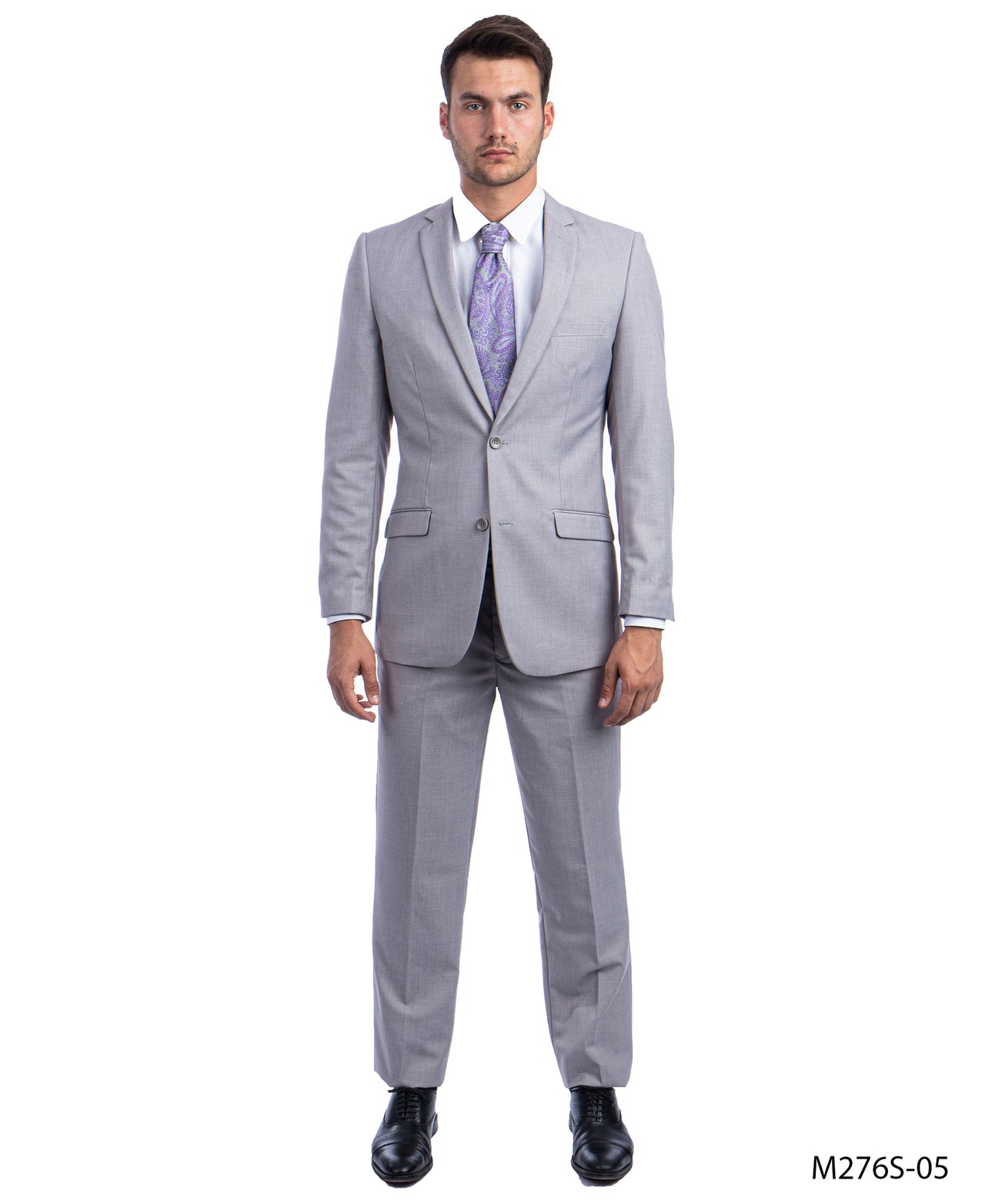 Lt. Gray Suits 2 PC, Slim Fit - Hattitude