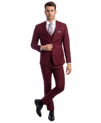 Thumbnail for Burgundy Suit For Men Formal Suits For All Ocassions - Hattitude