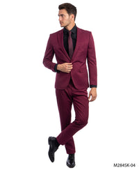 Thumbnail for Burgundy Suit For Men Formal Suits For All Ocassions - Hattitude