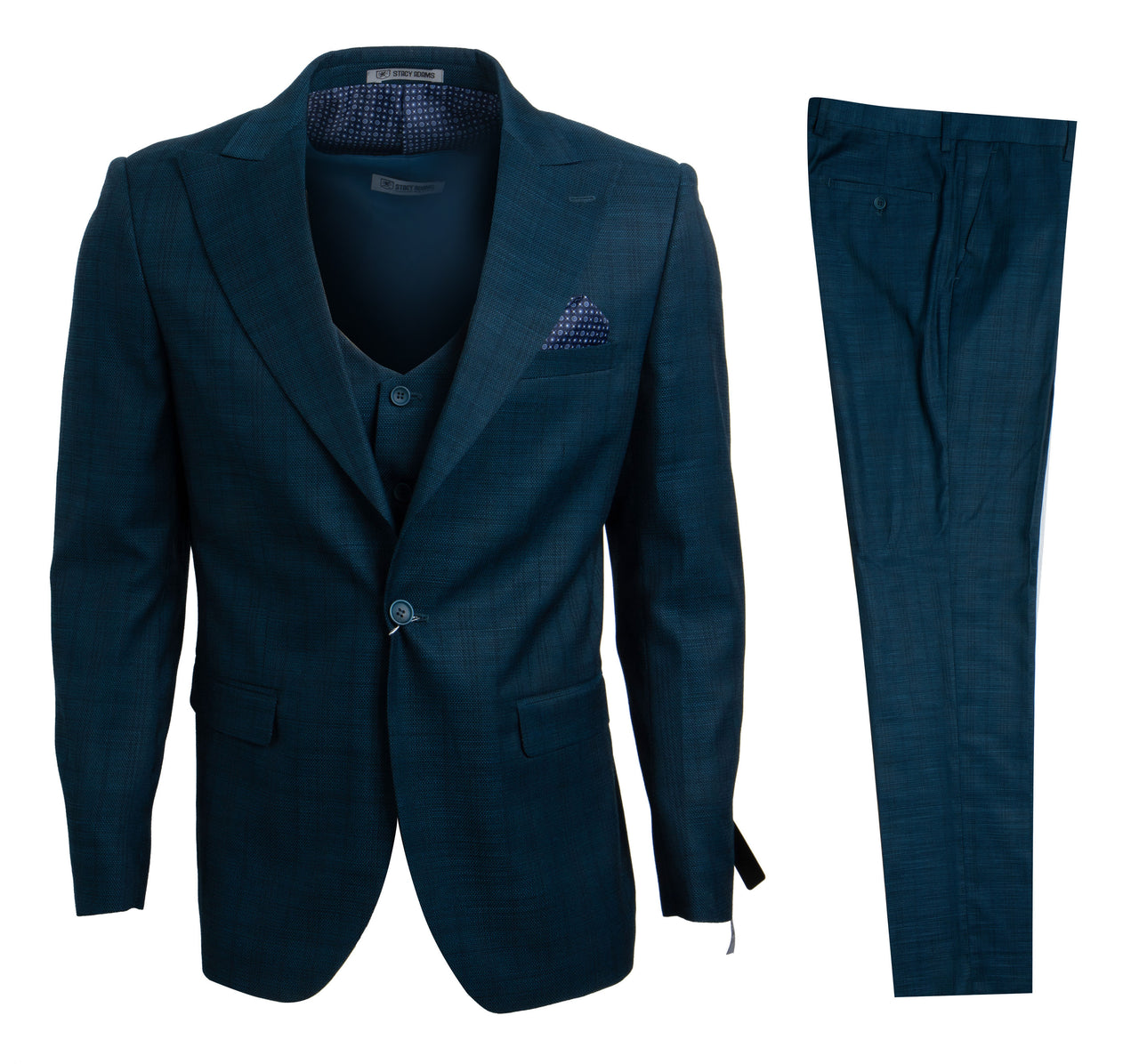Blue / Green Stacy Adams Men's Suit - Hattitude