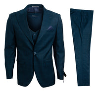 Thumbnail for Blue / Green Stacy Adams Men's Suit - Hattitude