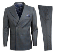 Thumbnail for Grey Blue Stacy Adams Men's Suit - Hattitude