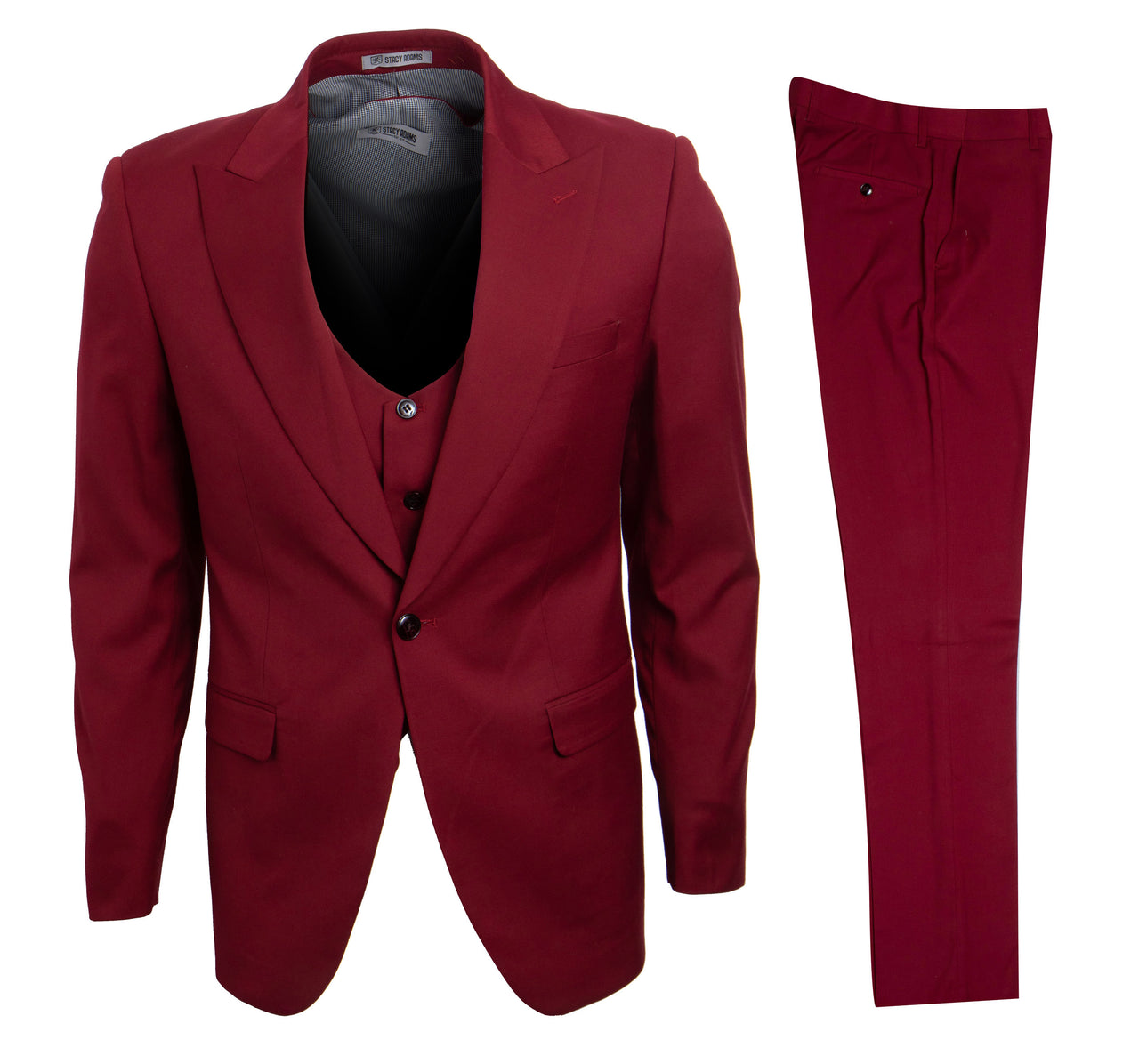 Cherry Red Stacy Adams Men's Suit - Hattitude